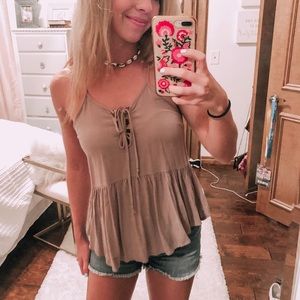 Pac sun lace up tank top!!!!